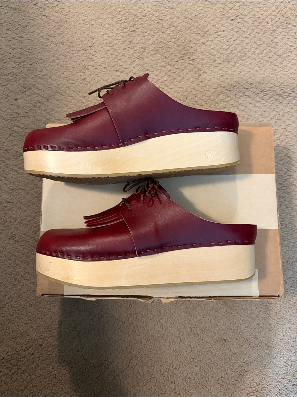 Bryr Zoe Platform clog with kilt size 10/40 - Picture 2 of 5